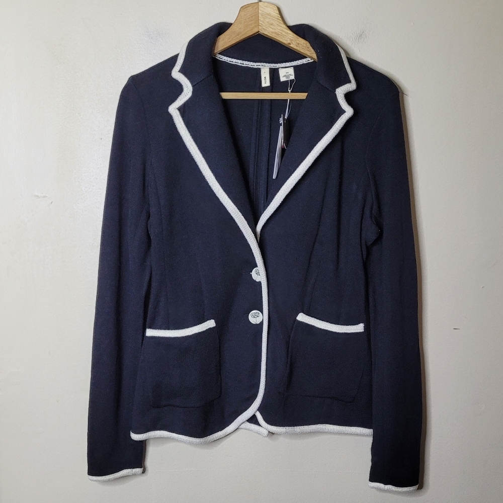 MOTH Anthropologie Joliet Knit Blazer Pockets Size M NWT - Picture 3 of 11